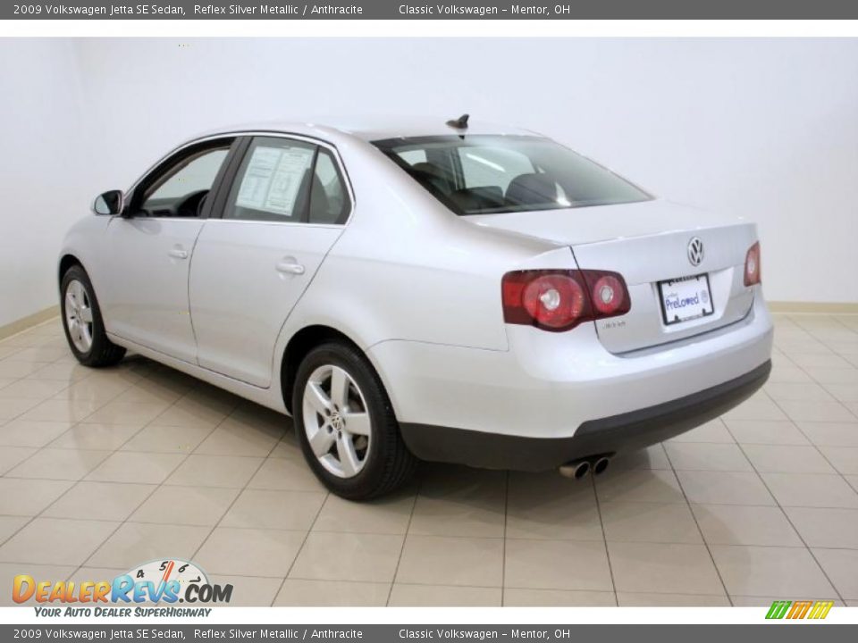 2009 Volkswagen Jetta SE Sedan Reflex Silver Metallic / Anthracite Photo #5