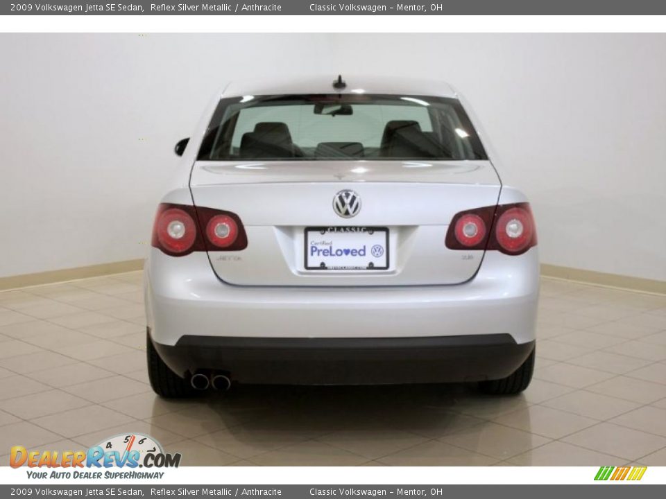 2009 Volkswagen Jetta SE Sedan Reflex Silver Metallic / Anthracite Photo #6
