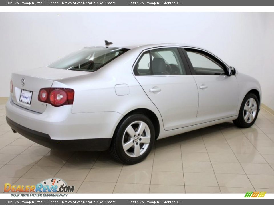 2009 Volkswagen Jetta SE Sedan Reflex Silver Metallic / Anthracite Photo #7