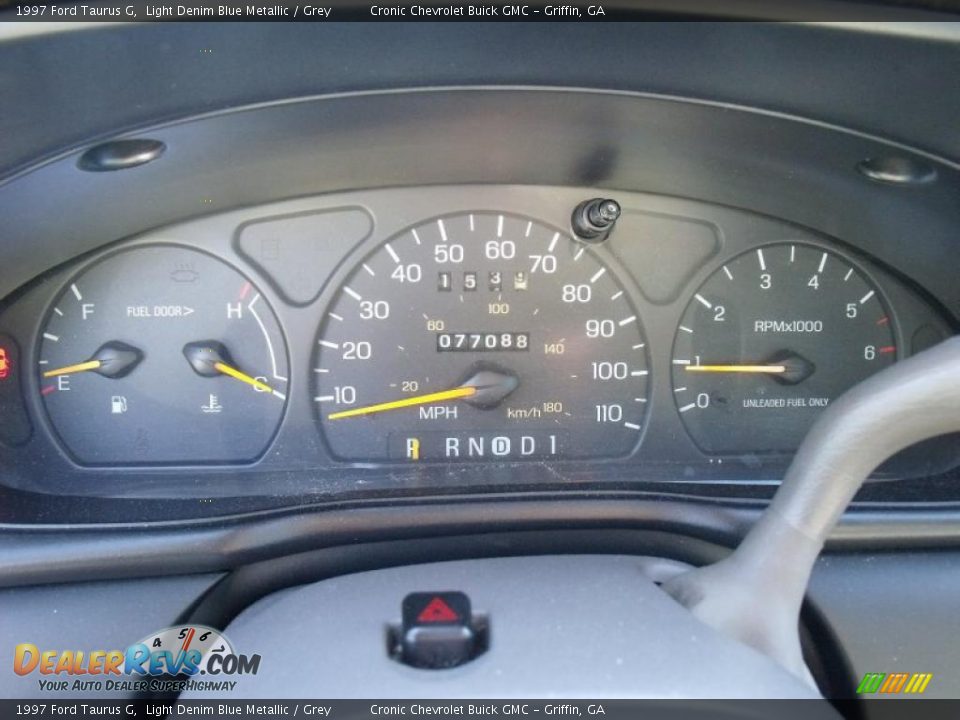 1997 Ford Taurus G Light Denim Blue Metallic / Grey Photo #16