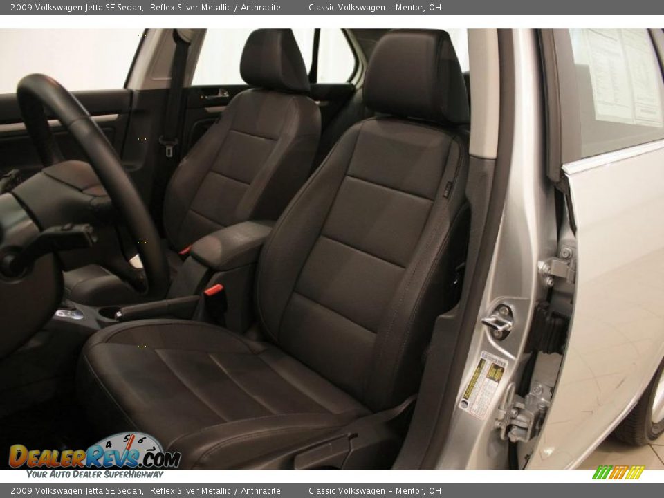2009 Volkswagen Jetta SE Sedan Reflex Silver Metallic / Anthracite Photo #11