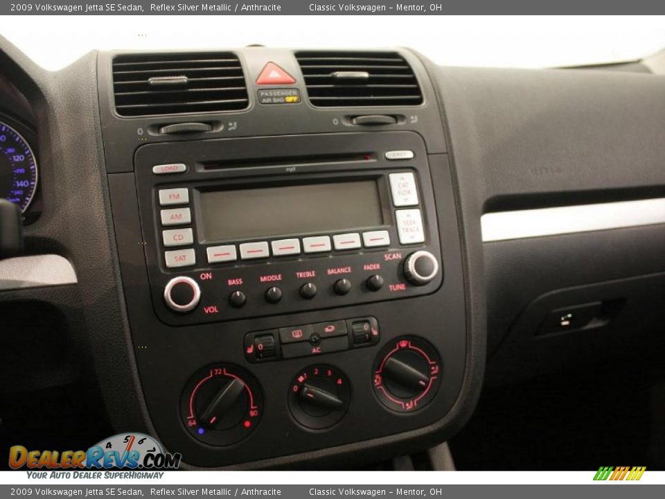 2009 Volkswagen Jetta SE Sedan Reflex Silver Metallic / Anthracite Photo #14