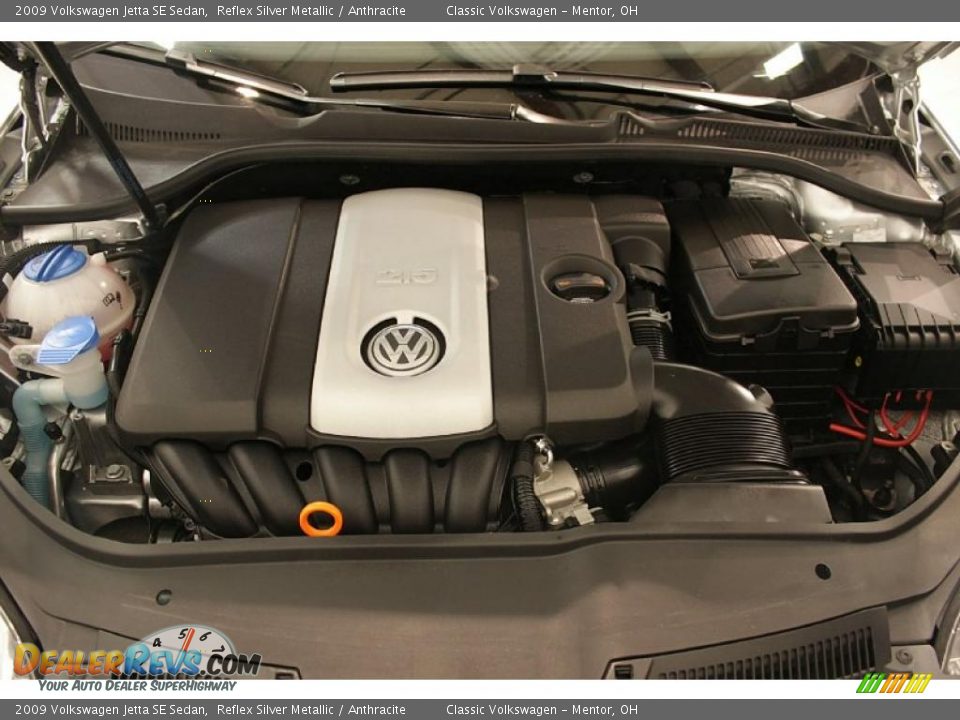 2009 Volkswagen Jetta SE Sedan Reflex Silver Metallic / Anthracite Photo #22