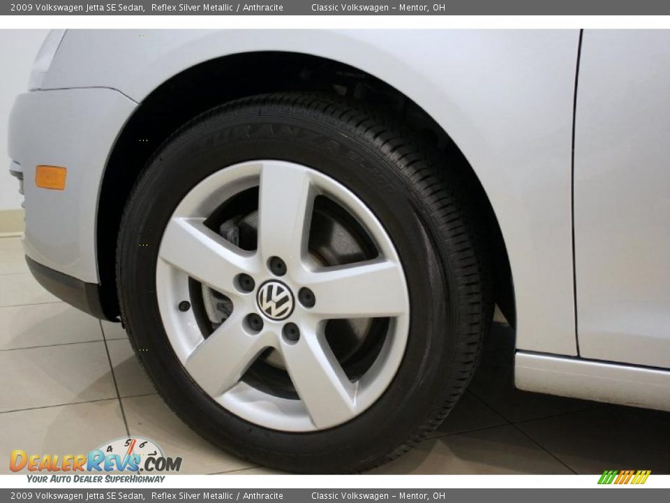 2009 Volkswagen Jetta SE Sedan Reflex Silver Metallic / Anthracite Photo #24
