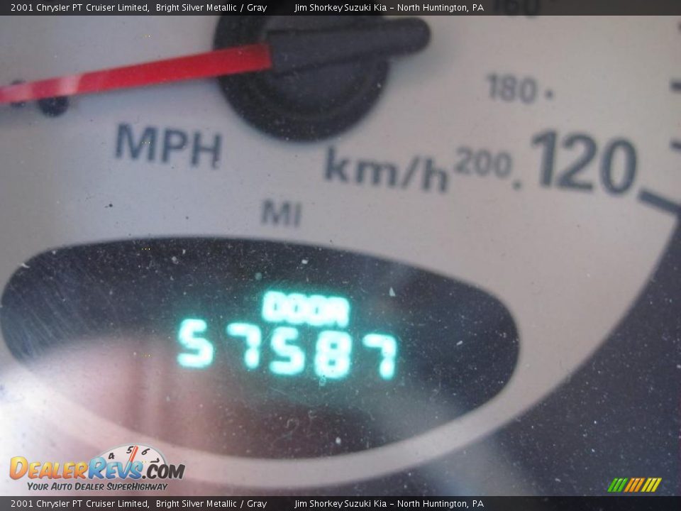 2001 Chrysler PT Cruiser Limited Bright Silver Metallic / Gray Photo #15