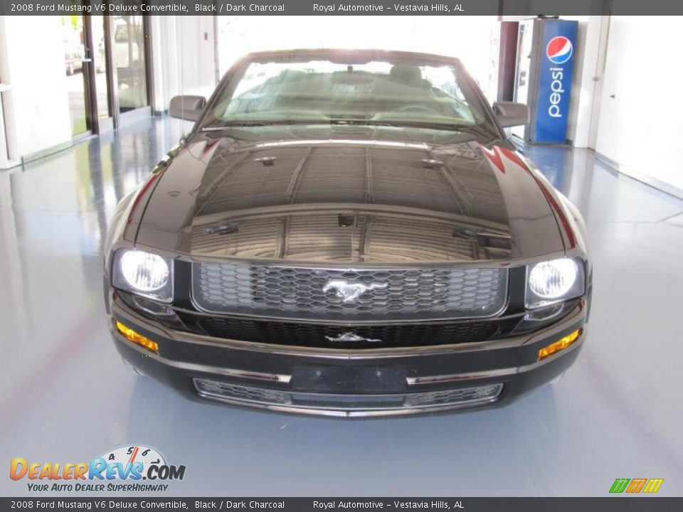 2008 Ford Mustang V6 Deluxe Convertible Black / Dark Charcoal Photo #2
