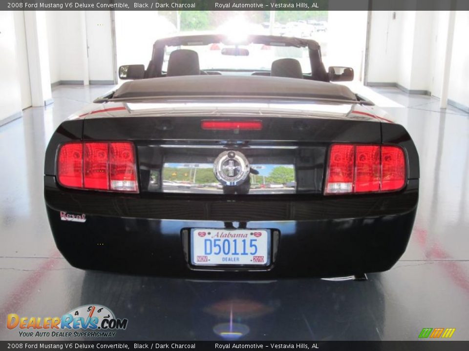 2008 Ford Mustang V6 Deluxe Convertible Black / Dark Charcoal Photo #5