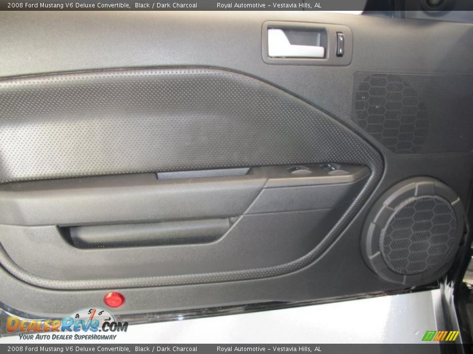2008 Ford Mustang V6 Deluxe Convertible Black / Dark Charcoal Photo #11