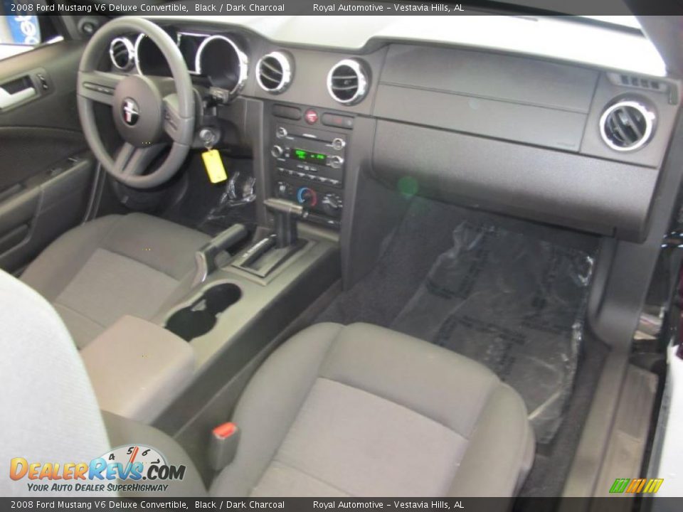 2008 Ford Mustang V6 Deluxe Convertible Black / Dark Charcoal Photo #21