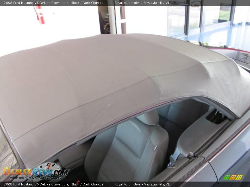 2008 Ford Mustang V6 Deluxe Convertible Black / Dark Charcoal Photo #27