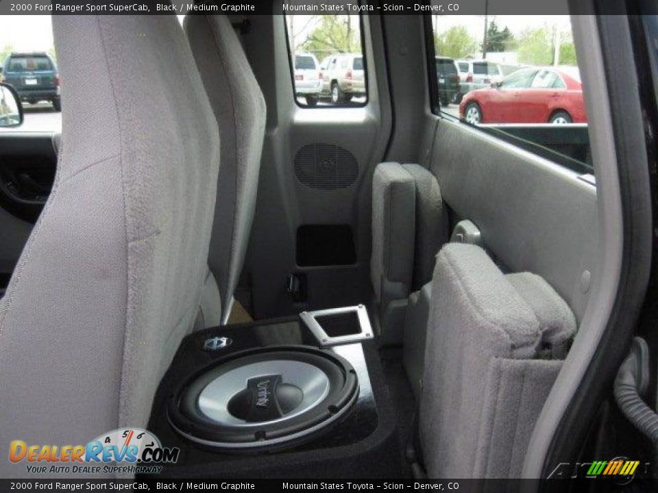2000 Ford Ranger Sport SuperCab Black / Medium Graphite Photo #10