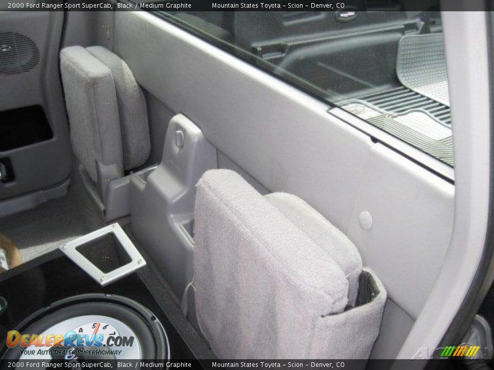 2000 Ford Ranger Sport SuperCab Black / Medium Graphite Photo #13