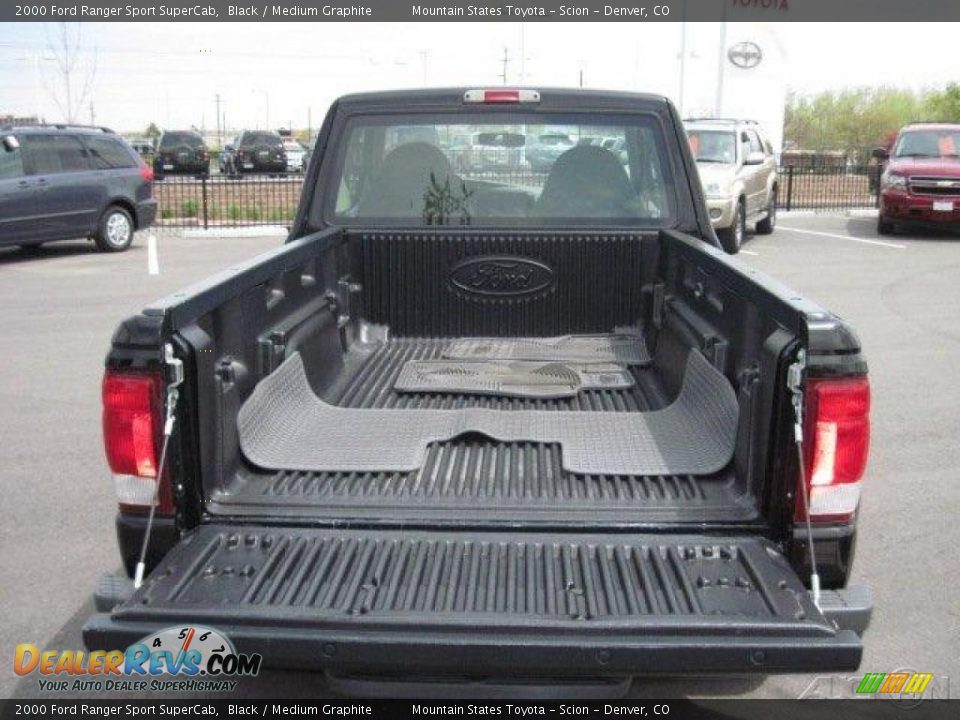 2000 Ford Ranger Sport SuperCab Black / Medium Graphite Photo #21