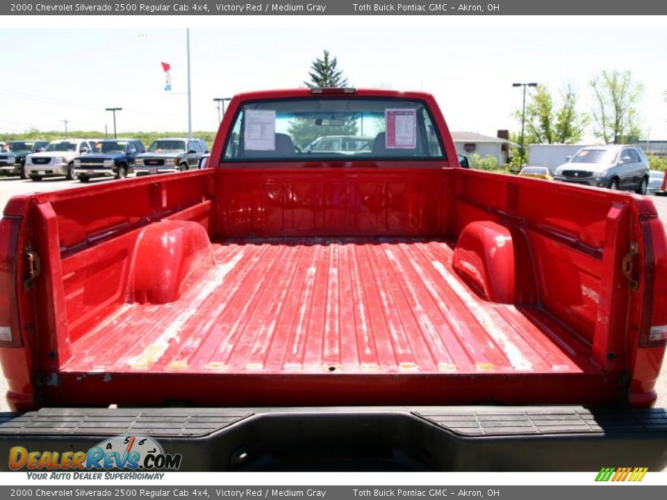 2000 Chevrolet Silverado 2500 Regular Cab 4x4 Victory Red / Medium Gray Photo #13