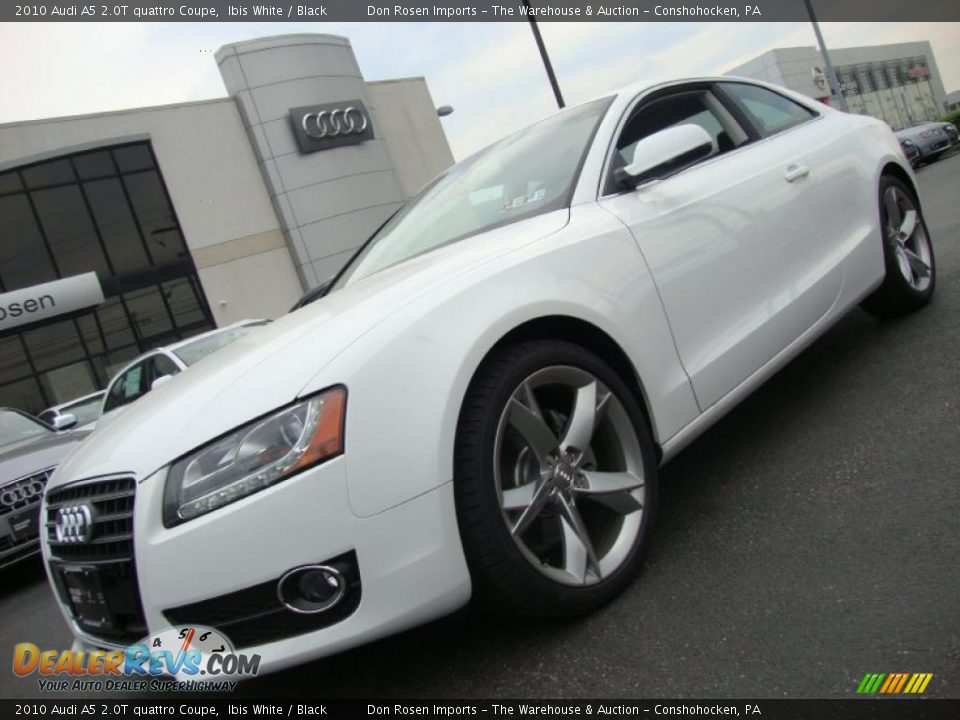 2010 Audi A5 2.0T quattro Coupe Ibis White / Black Photo #1