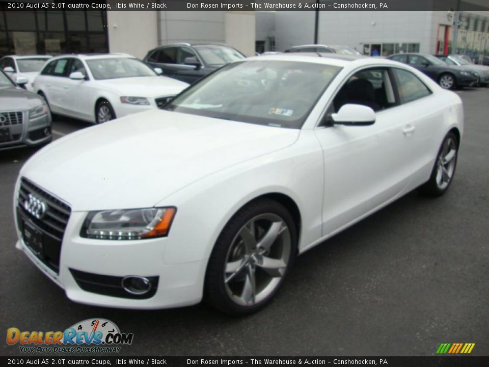 2010 Audi A5 2.0T quattro Coupe Ibis White / Black Photo #2