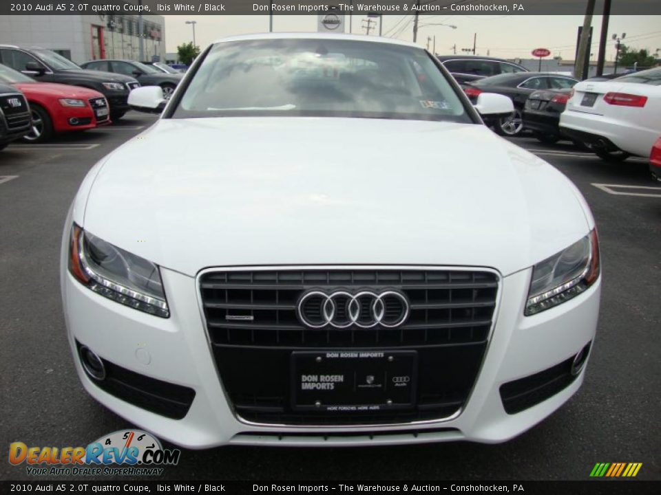 2010 Audi A5 2.0T quattro Coupe Ibis White / Black Photo #3