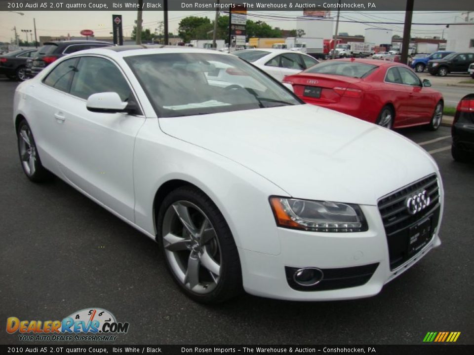 2010 Audi A5 2.0T quattro Coupe Ibis White / Black Photo #4