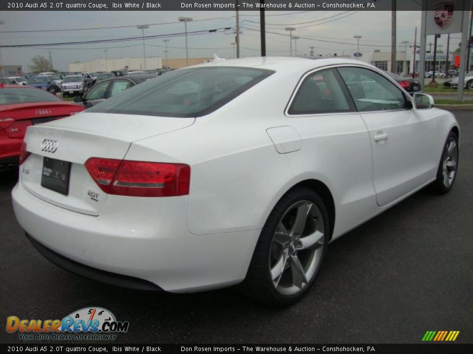 2010 Audi A5 2.0T quattro Coupe Ibis White / Black Photo #7