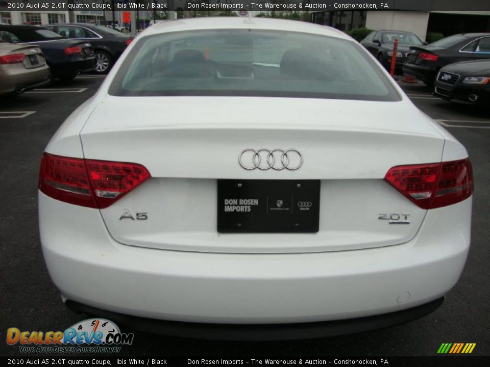 2010 Audi A5 2.0T quattro Coupe Ibis White / Black Photo #8