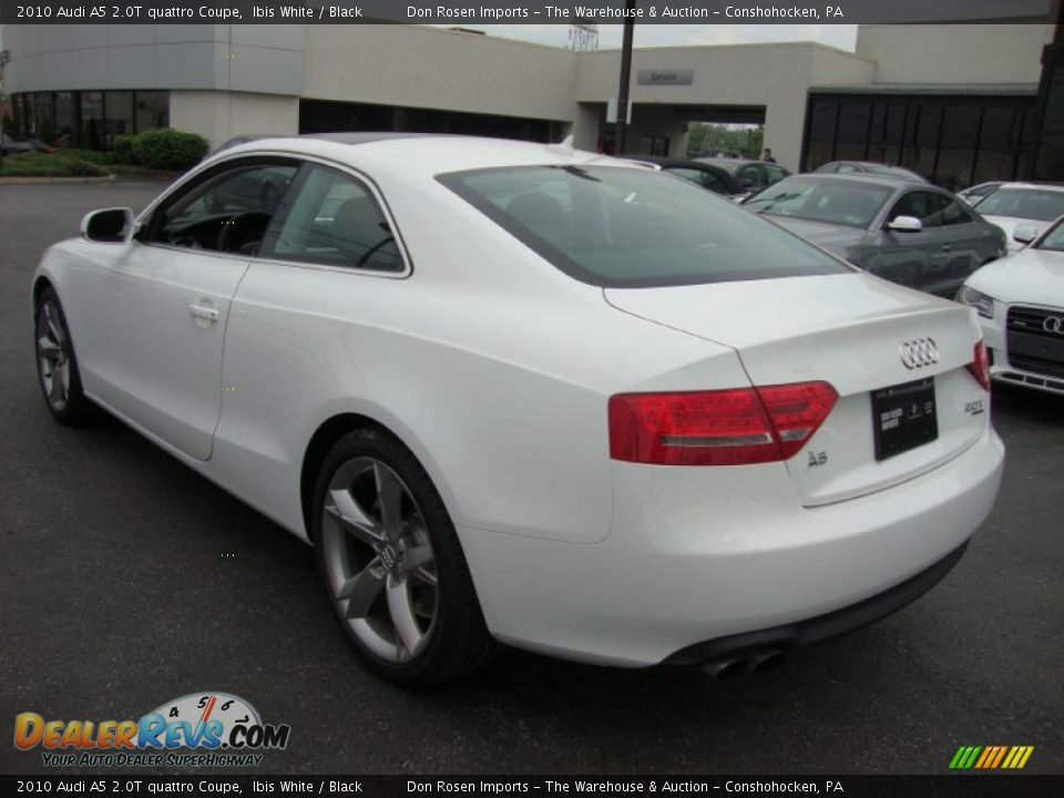 2010 Audi A5 2.0T quattro Coupe Ibis White / Black Photo #9