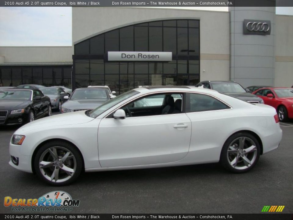 2010 Audi A5 2.0T quattro Coupe Ibis White / Black Photo #10