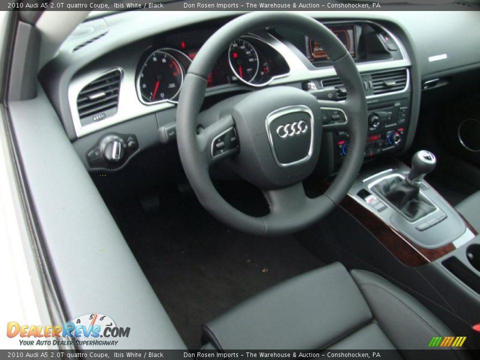 2010 Audi A5 2.0T quattro Coupe Ibis White / Black Photo #11