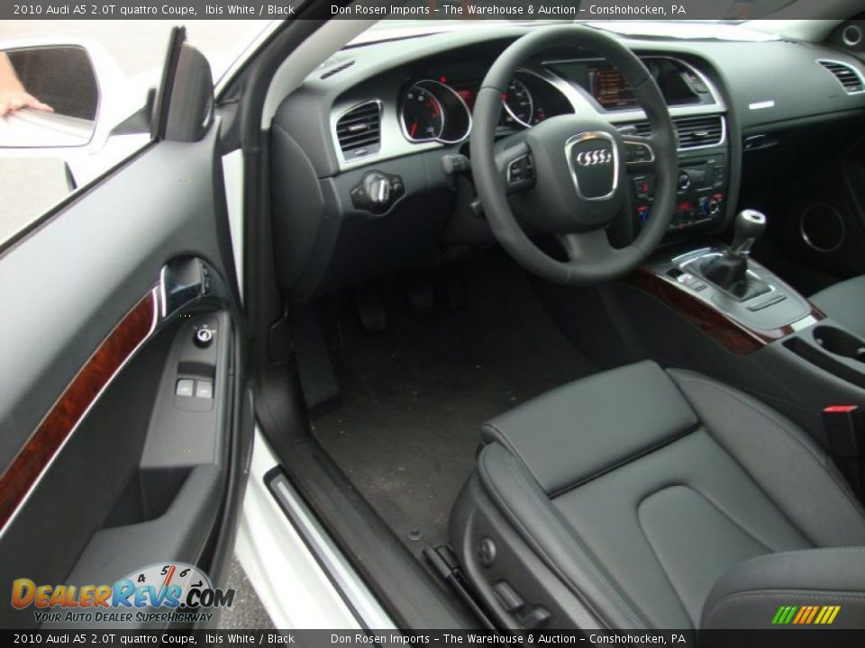 2010 Audi A5 2.0T quattro Coupe Ibis White / Black Photo #12