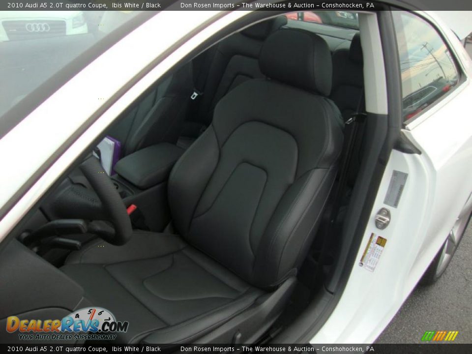 2010 Audi A5 2.0T quattro Coupe Ibis White / Black Photo #16