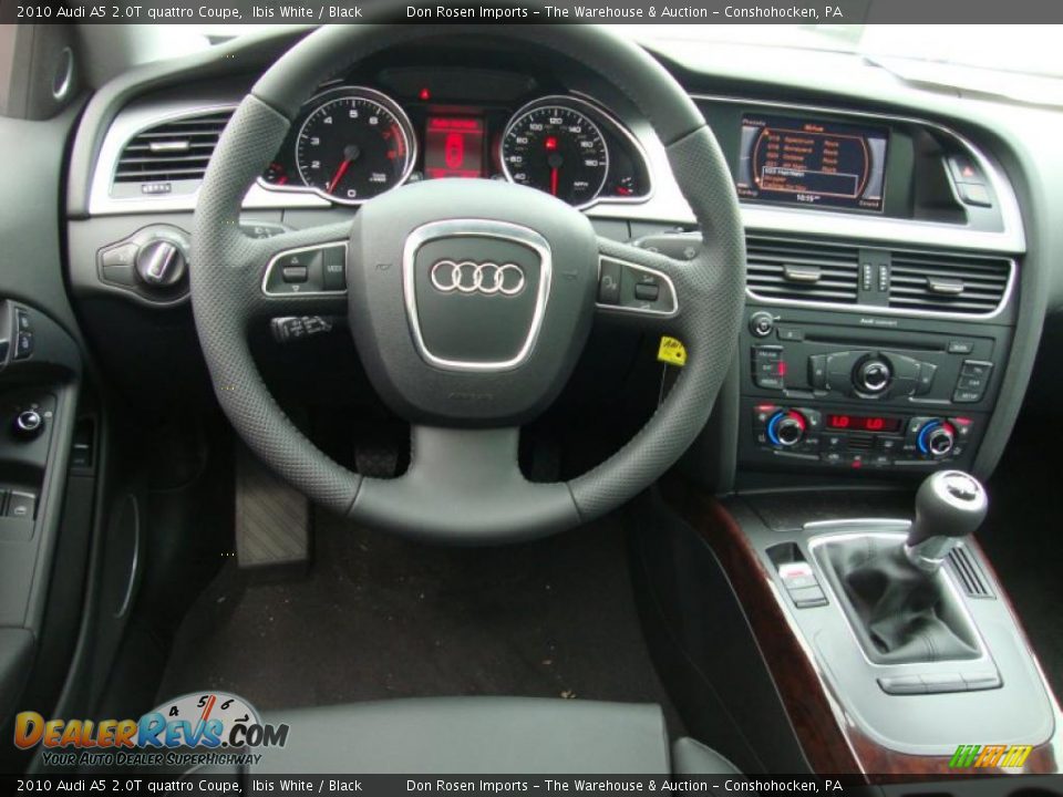 2010 Audi A5 2.0T quattro Coupe Ibis White / Black Photo #23