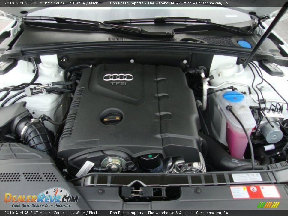 2010 Audi A5 2.0T quattro Coupe Ibis White / Black Photo #27
