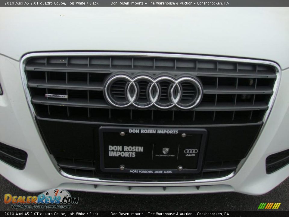 2010 Audi A5 2.0T quattro Coupe Ibis White / Black Photo #28