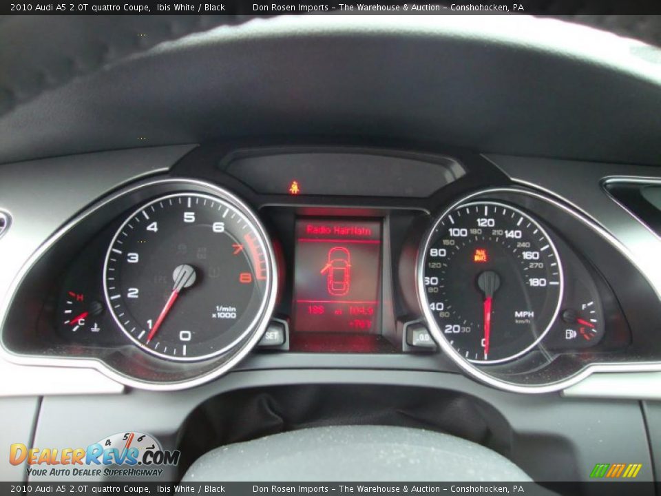 2010 Audi A5 2.0T quattro Coupe Ibis White / Black Photo #33