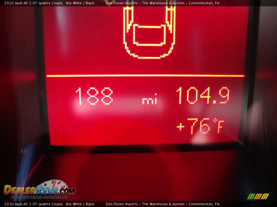 2010 Audi A5 2.0T quattro Coupe Ibis White / Black Photo #34