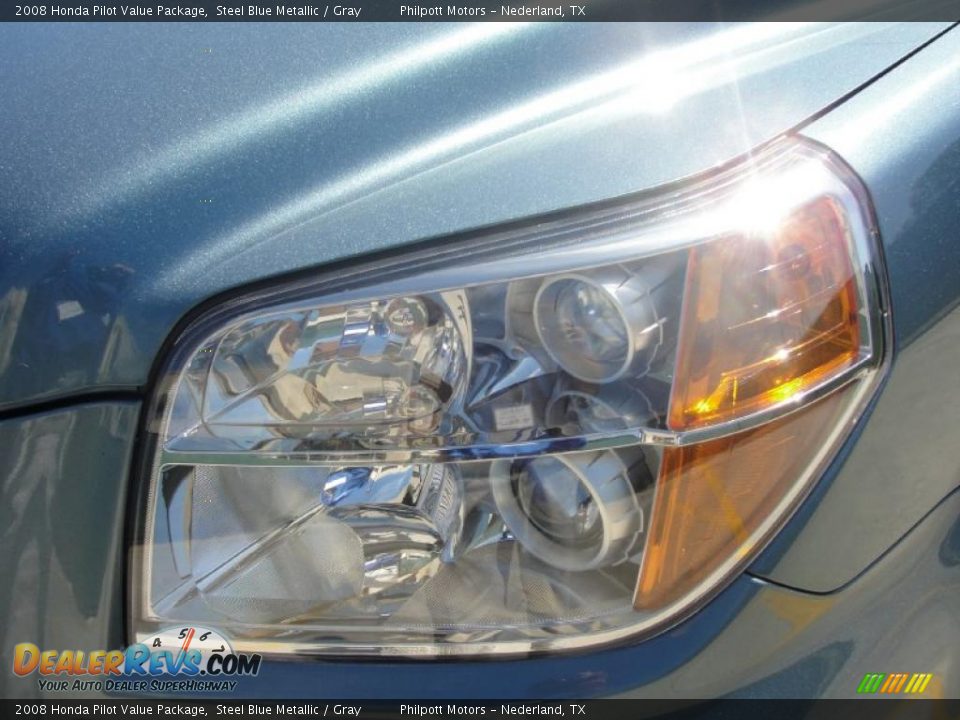 2008 Honda Pilot Value Package Steel Blue Metallic / Gray Photo #9