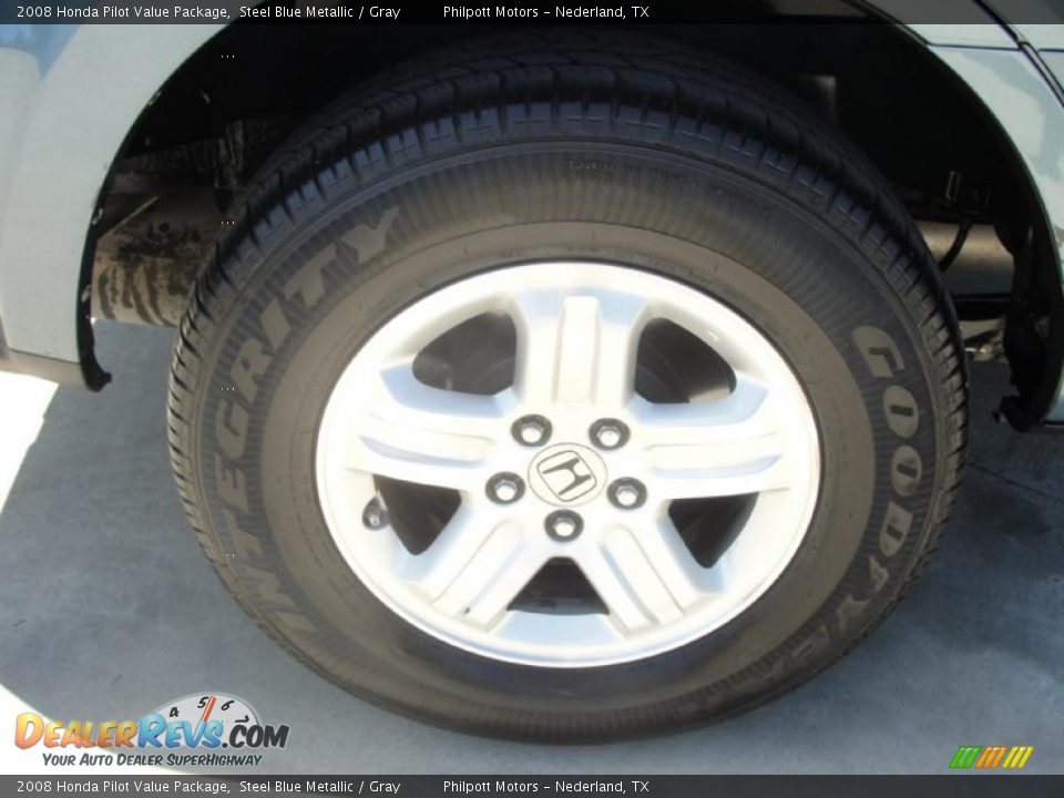 2008 Honda Pilot Value Package Steel Blue Metallic / Gray Photo #13