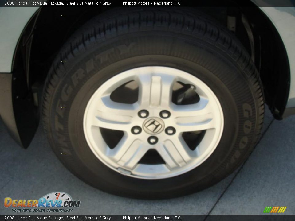 2008 Honda Pilot Value Package Steel Blue Metallic / Gray Photo #14