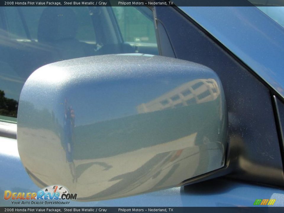2008 Honda Pilot Value Package Steel Blue Metallic / Gray Photo #15