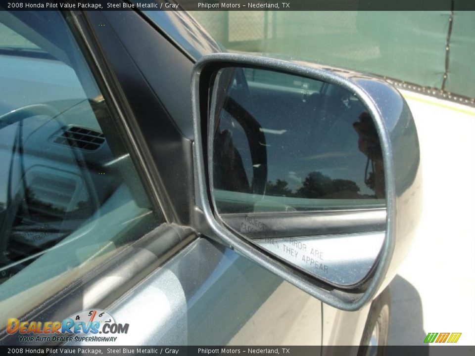 2008 Honda Pilot Value Package Steel Blue Metallic / Gray Photo #16