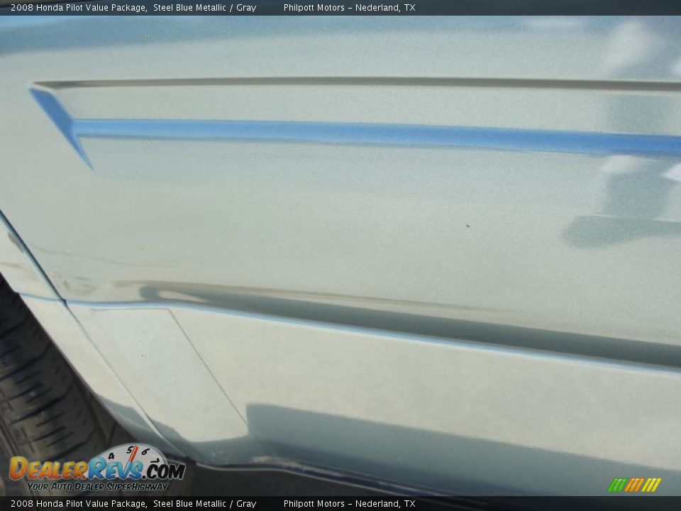 2008 Honda Pilot Value Package Steel Blue Metallic / Gray Photo #17