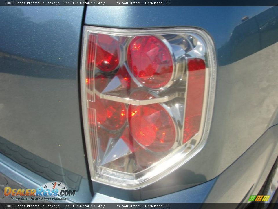 2008 Honda Pilot Value Package Steel Blue Metallic / Gray Photo #18