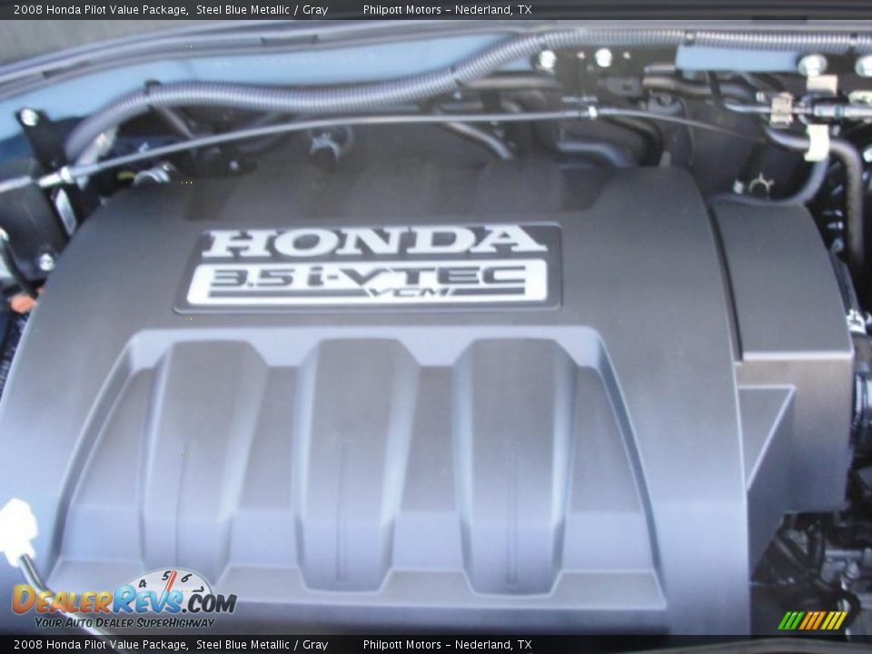 2008 Honda Pilot Value Package Steel Blue Metallic / Gray Photo #21