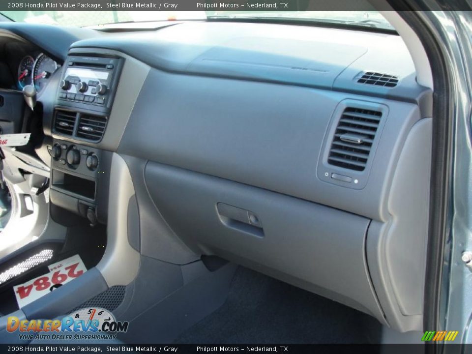 2008 Honda Pilot Value Package Steel Blue Metallic / Gray Photo #23