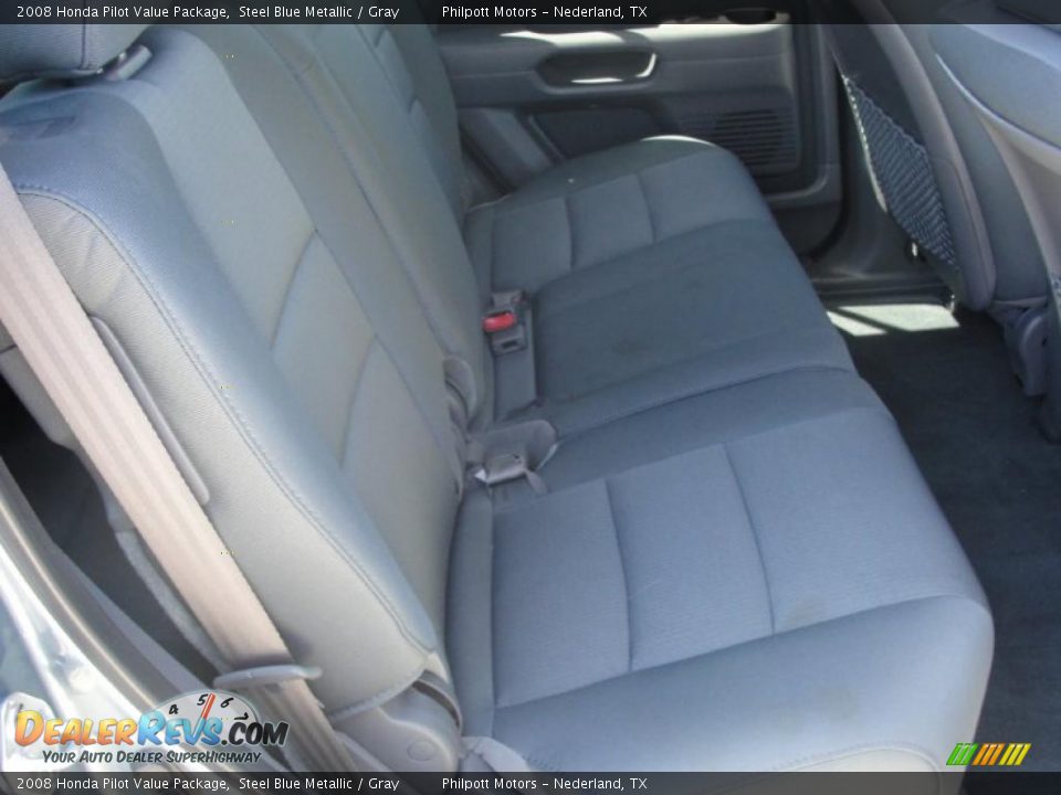 2008 Honda Pilot Value Package Steel Blue Metallic / Gray Photo #26