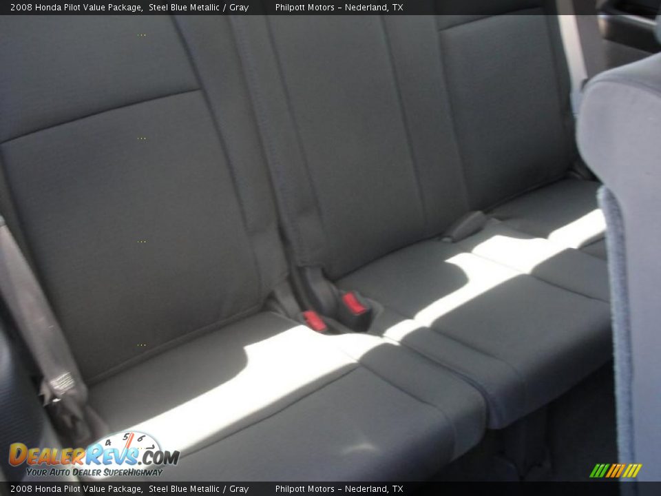 2008 Honda Pilot Value Package Steel Blue Metallic / Gray Photo #27