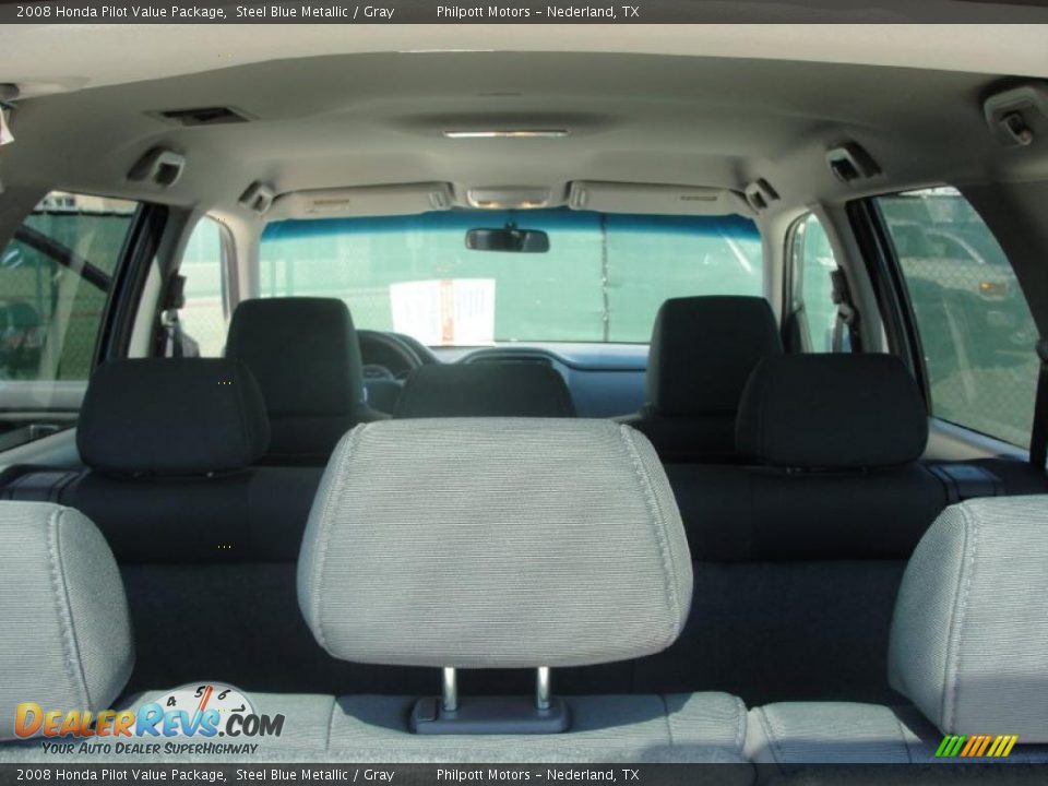 2008 Honda Pilot Value Package Steel Blue Metallic / Gray Photo #28