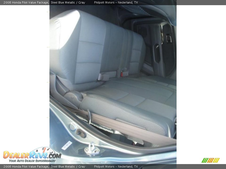 2008 Honda Pilot Value Package Steel Blue Metallic / Gray Photo #30