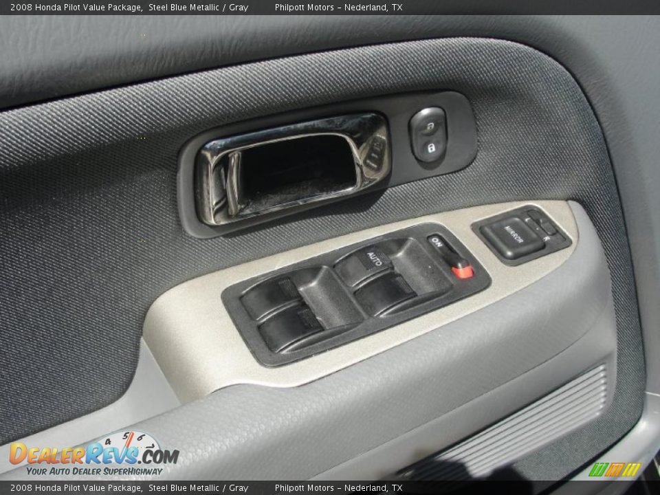 2008 Honda Pilot Value Package Steel Blue Metallic / Gray Photo #32