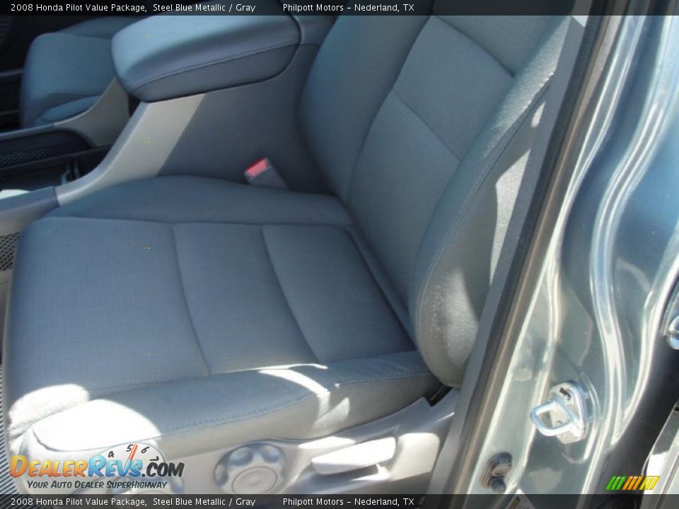 2008 Honda Pilot Value Package Steel Blue Metallic / Gray Photo #33