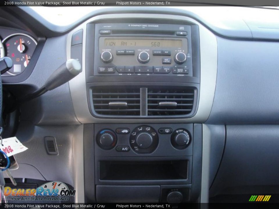 2008 Honda Pilot Value Package Steel Blue Metallic / Gray Photo #36